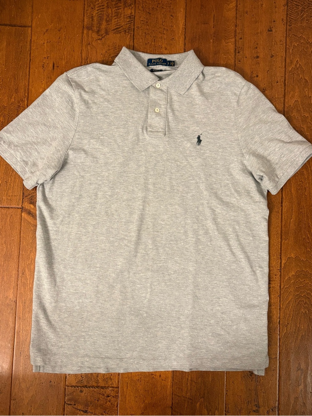 Polo Ralph Lauren Men’s Classic Fit Polo Gray Short Sleeve Polo Shirt size Large